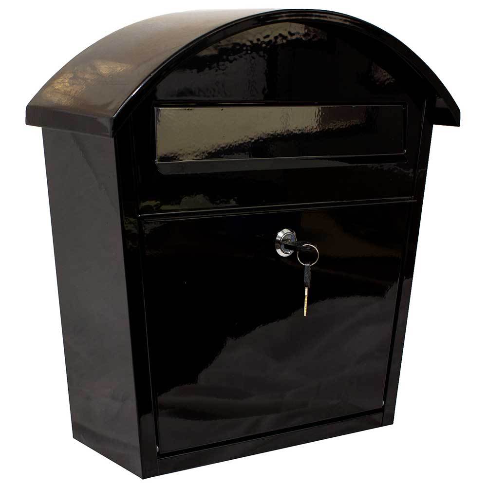 Qualarc, Modern, Ridgeline locking mailbox in Black color