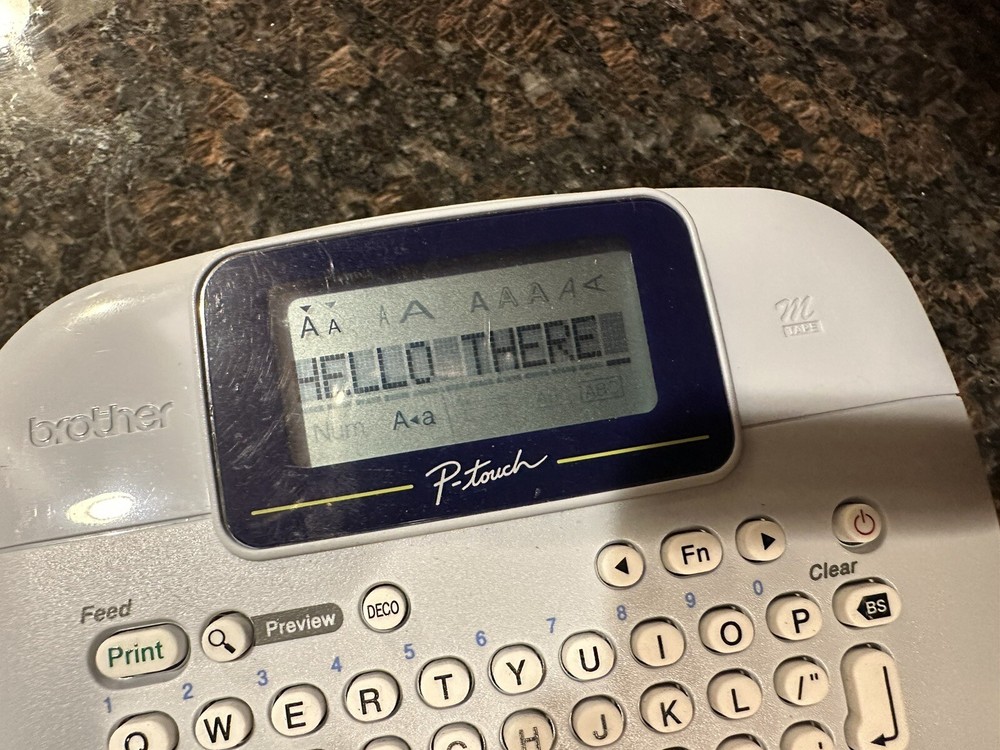 Brother P-Touch PT-M95 Handheld Label Maker Untested But Powers On