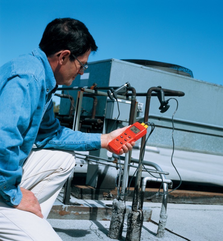 Amprobe TMD90A - Dual Input Digital Thermometer w/Triple Display