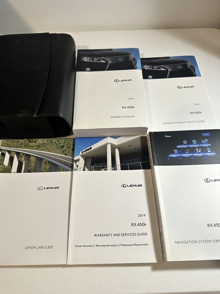 2014 Lexus RX 450h Owner's Manual Set
