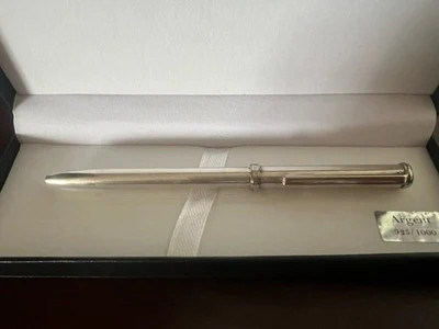 RAFAEL D'ANDRE SOLID 925 SILVER ballpoint pen writes with case
