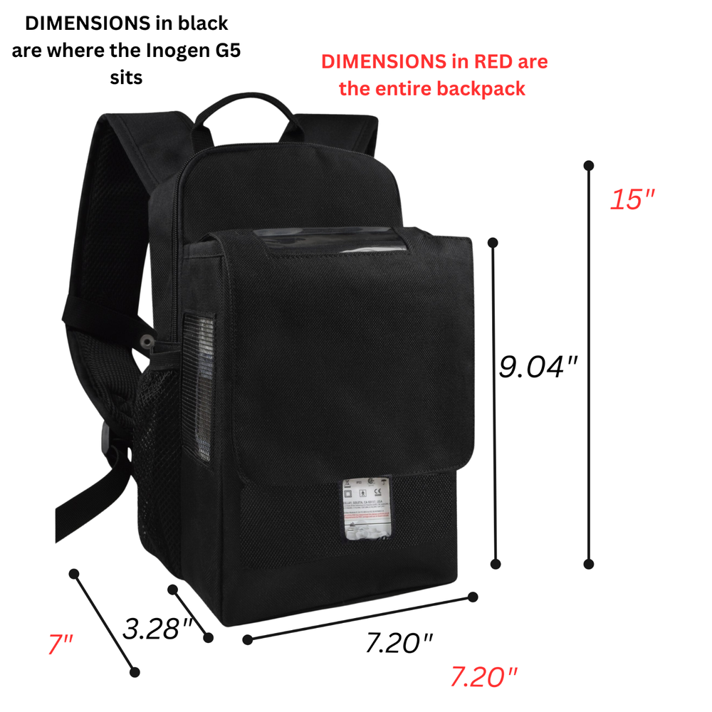 o2totes Rove 6 Backpack w/ Extra Storage - Black (O2Totes)