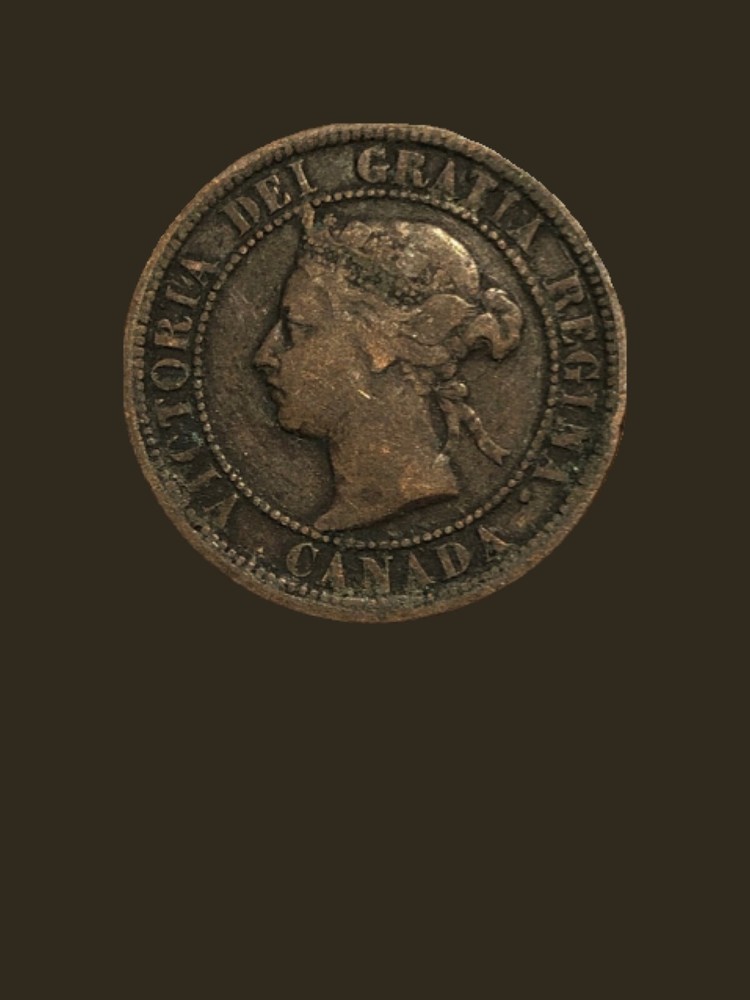 1882 H Canada Large One Cent Coin - Fine condition
