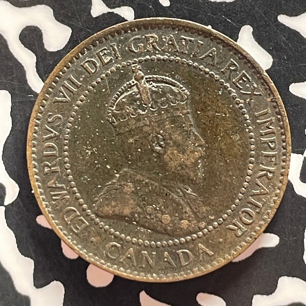 1907-H Canada Large Cent Lot#T4781 Key Date!
