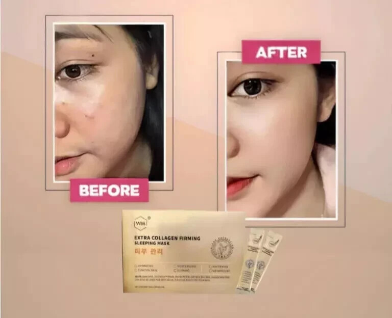 WM EXTRA COLLAGEN SLEEPING MASK 100 pcs