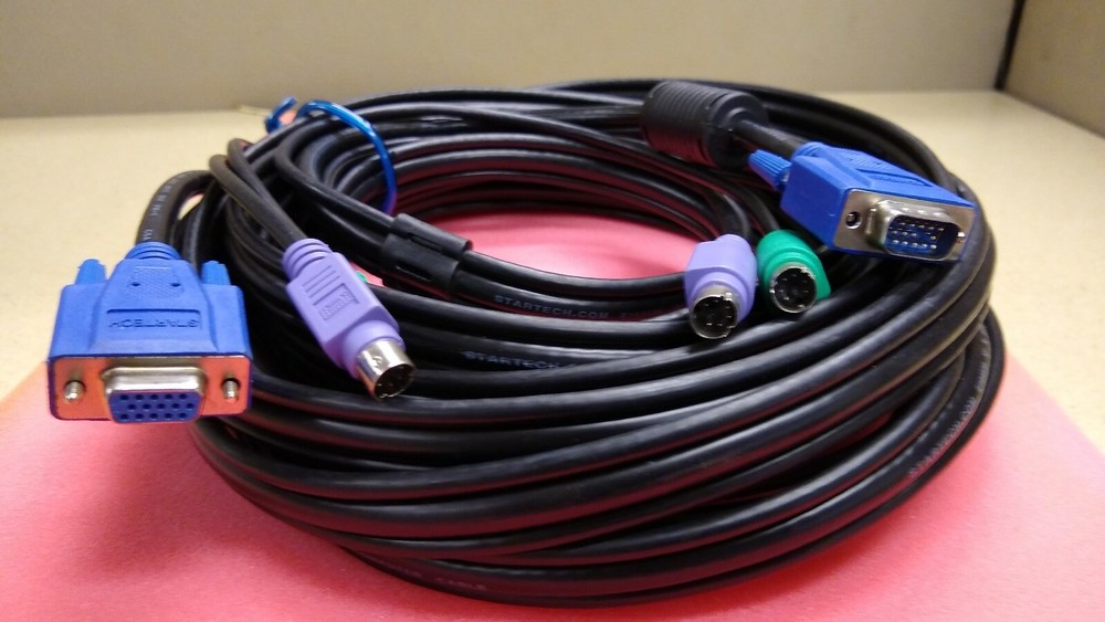 KVMPS2-25 Startech 25' Black 3-in-1 PS/2 KVM Cable