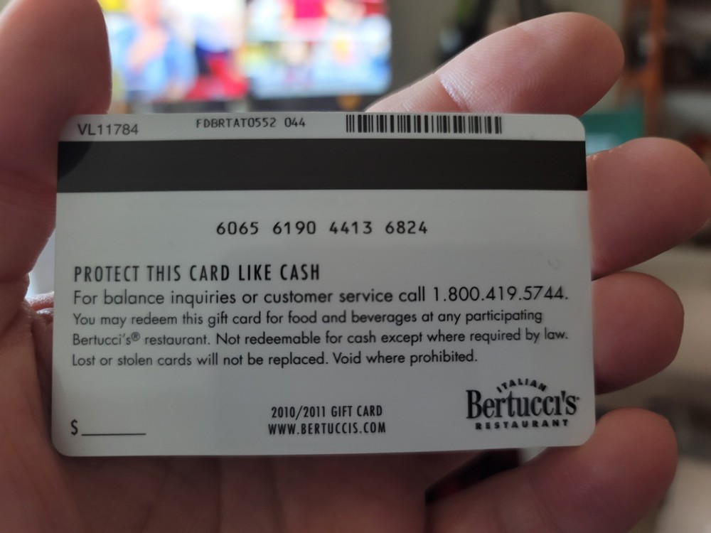 Bertucci's Gift Card 25.00