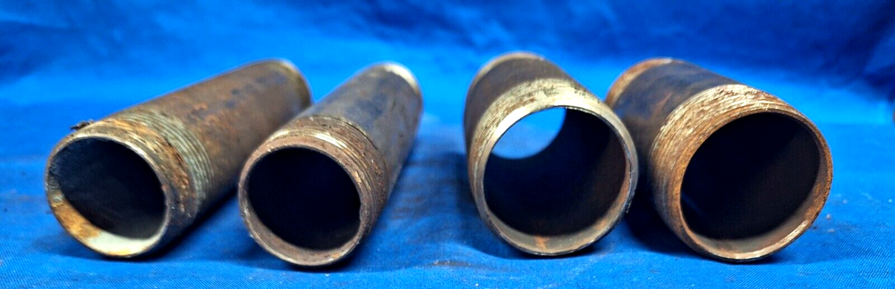 PIPE NIPPLE DOUBLE END THREAD ASSORTED LOT OF 4