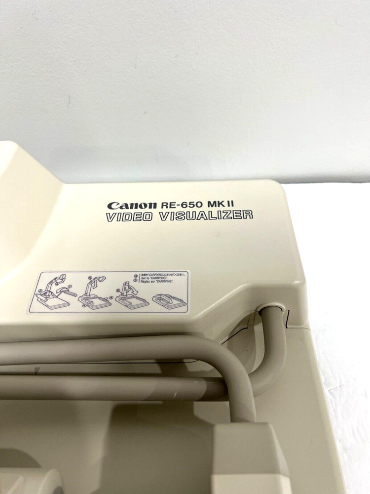 CANON RE-650 MKII VIDEO VISUALIZER DOCUMENT PROJECTOR
