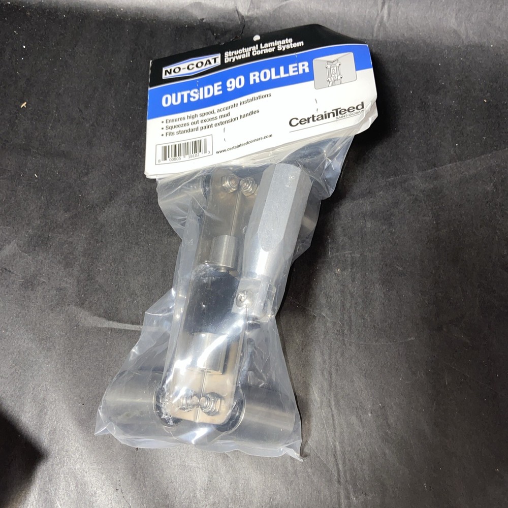 No-Coat Pro Smart Solid-90 Roller for Outside Drywall Corner Application