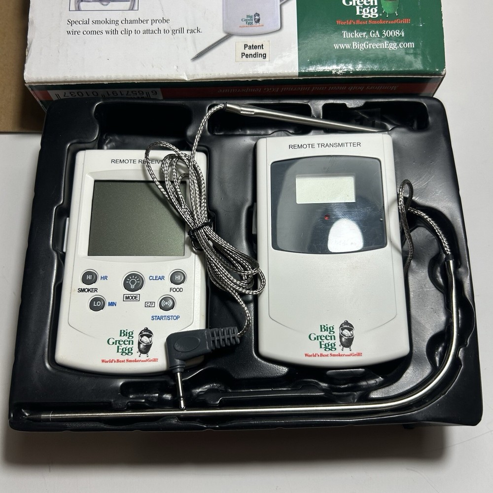 Big Green Egg Remote Smoker Meat Thermometer Temperature
