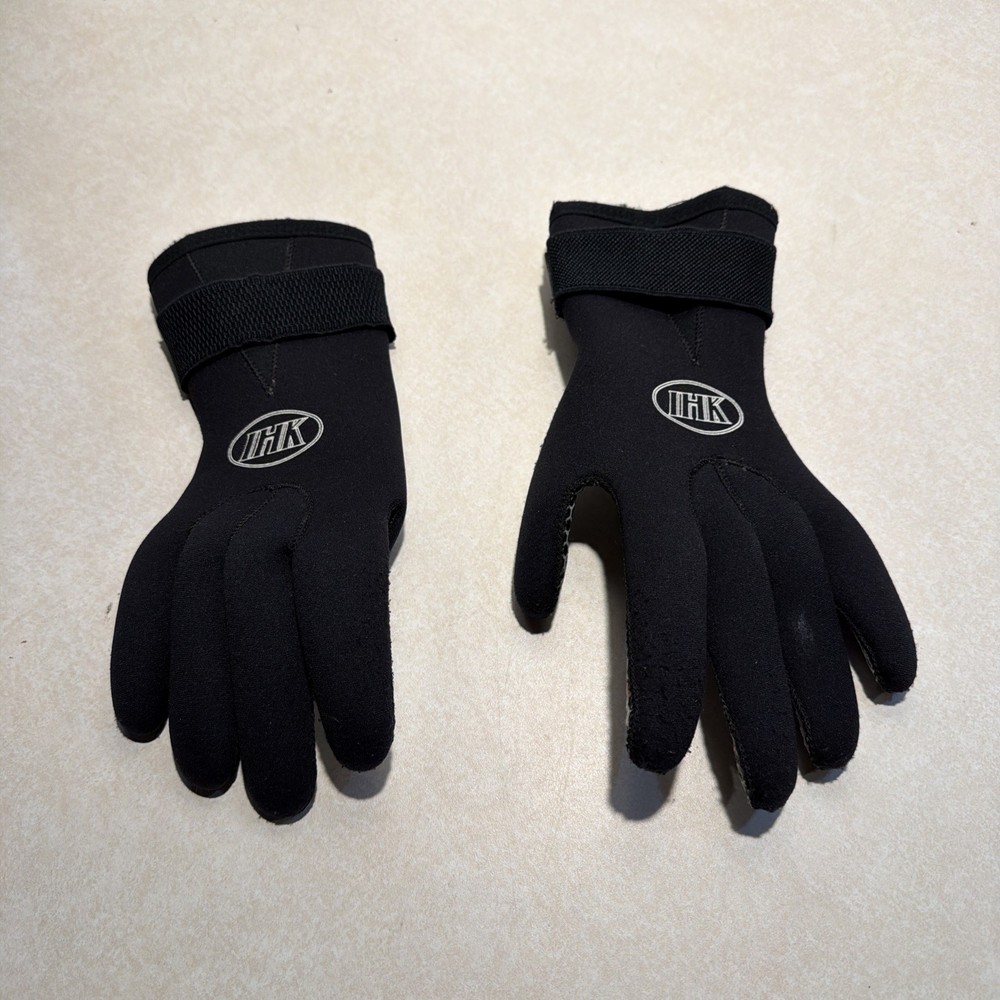 IHK Black Dive Gloves Size Large