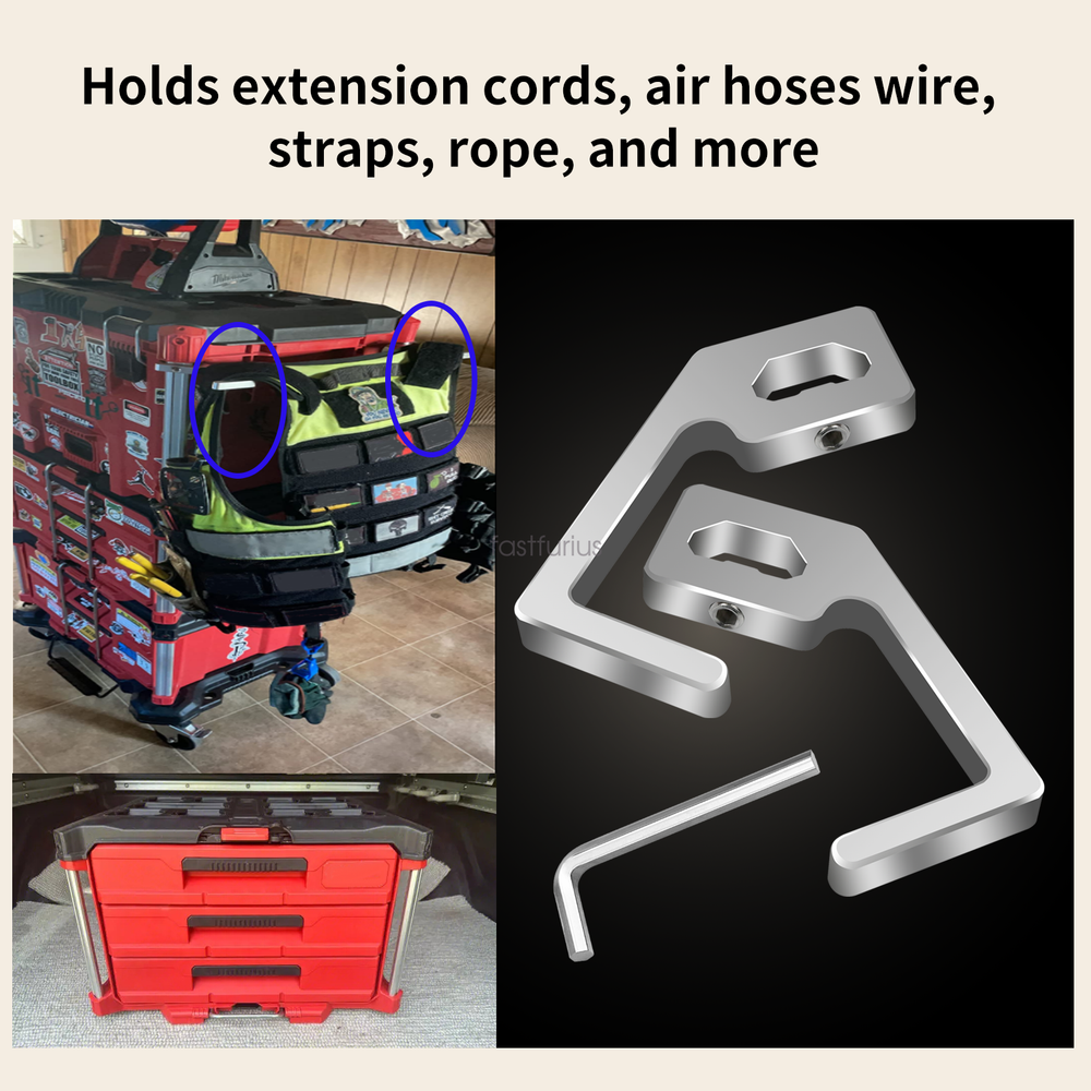 For Alpha Engineered Extension Cord Holder Organizer Milwaukee Packout Tool box