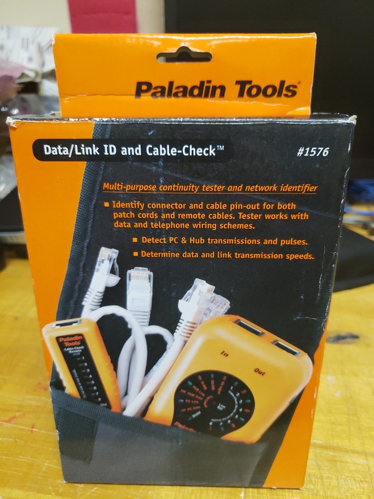 Paladin Tools Data/link ID & Cable Check #1576 - New Open Box