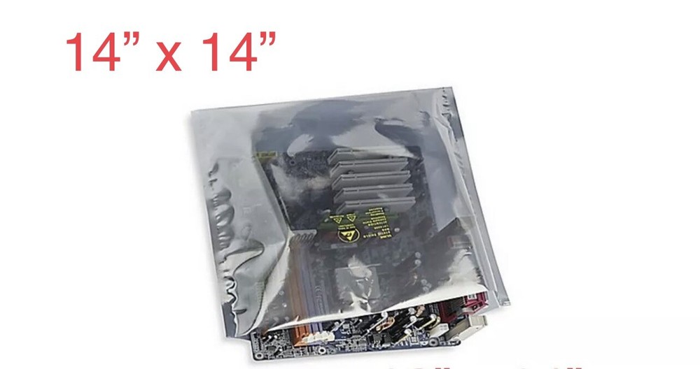 500 Pcs 14” X 14” Open Top Anti static Shielding