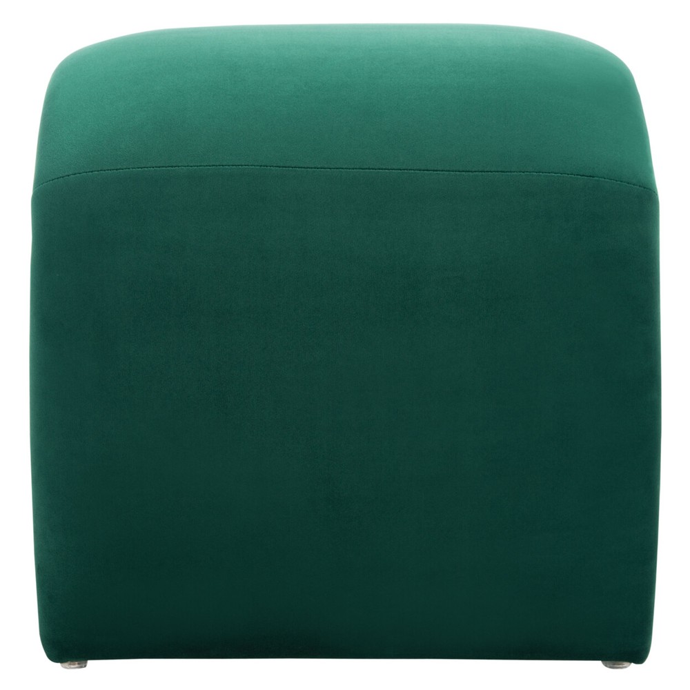 SAFAVIEH Kibo Ottoman | Emerald |