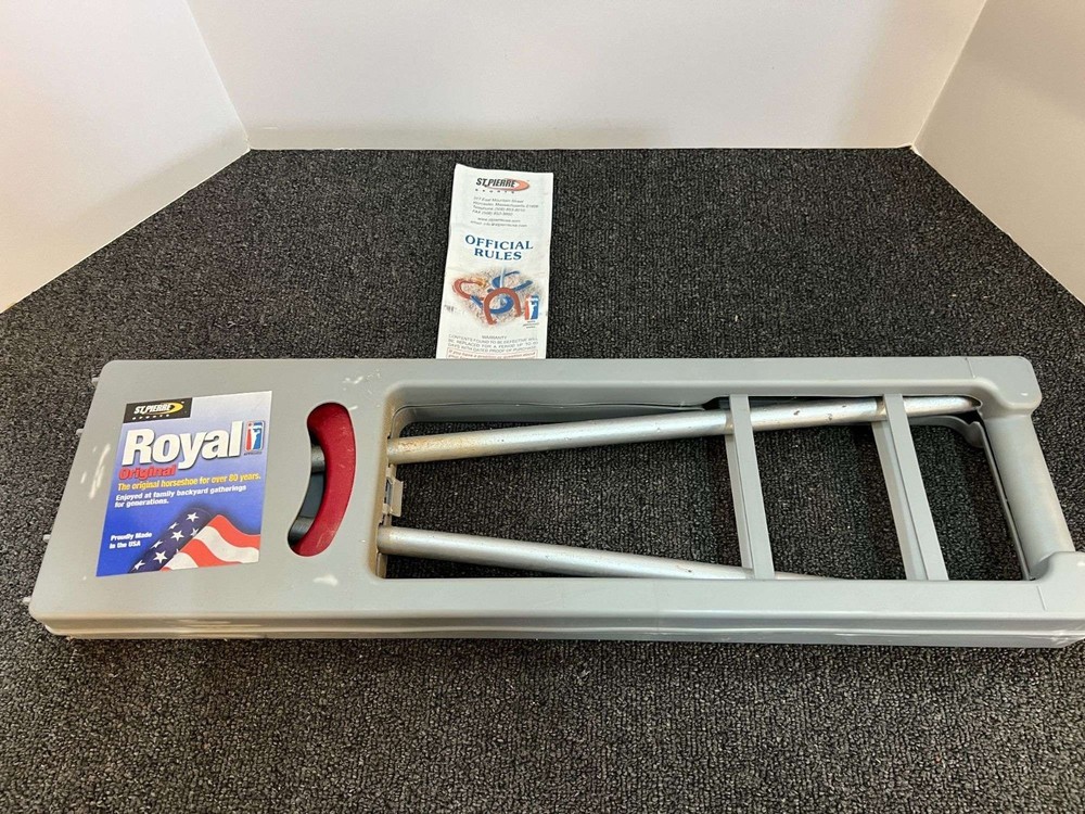 Complete Compact Royal Horseshoe Set with Case and Instructions