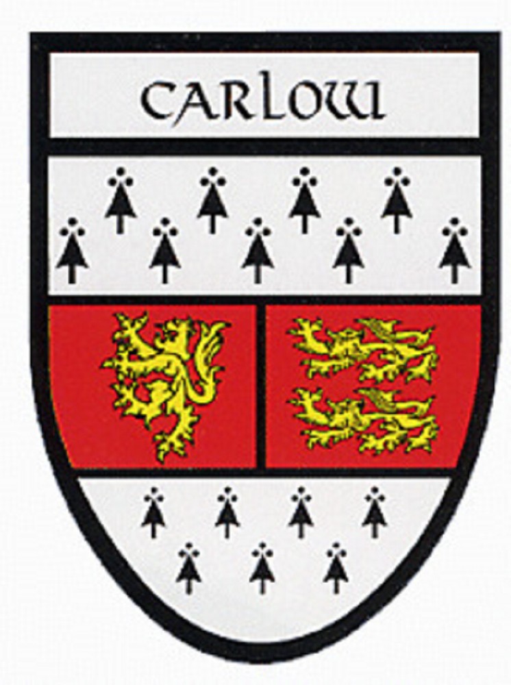 Carlow County Crest Iron On Embroidered Patch Badge