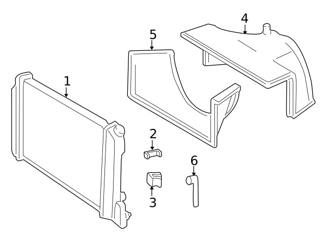 Genuine GM Radiator Lower Mount 15708536