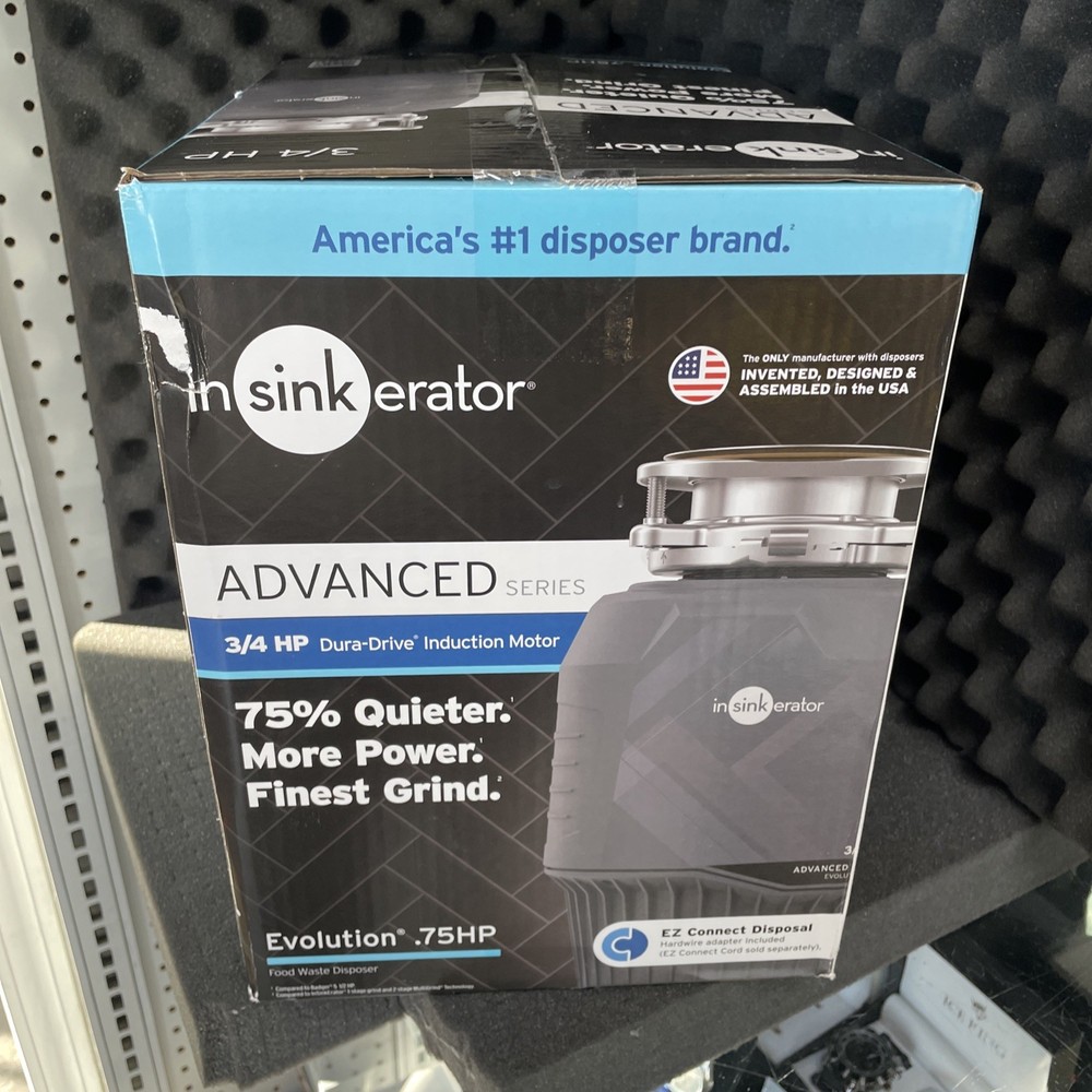 Insinkerator Evolution .75HP 3/4 HP Garbage Waste Disposal Advanced Series