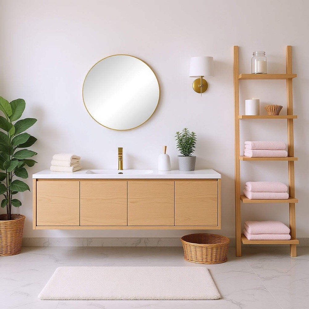 Homy Casa Aperture 42" Round Wall Mirror
