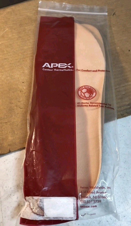 APEX T40777 Thermothotics Shoe Inserts Size 11-13 (12.5" Long)