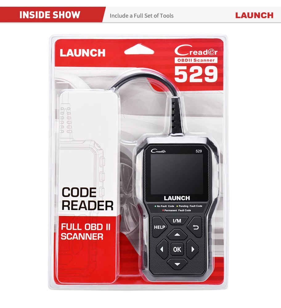 LAUNCH Creader 529 CR529 OBD2 Scanner Automotive Diagnostic Tools OBDII Code Rea