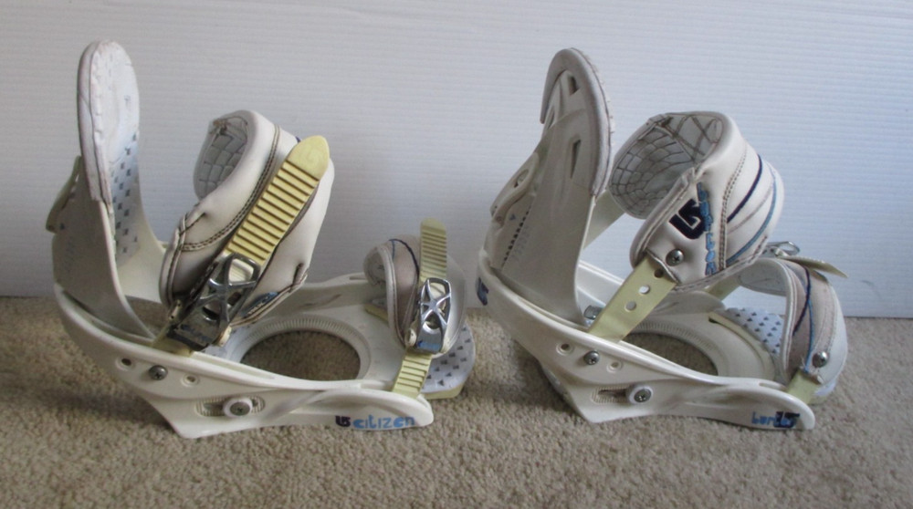 Burton Citizen Women's White Snowboard Bindings Size Medium