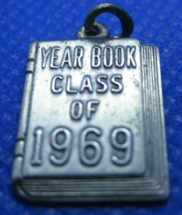 Sterling Silver Yearbook 1969 Charm