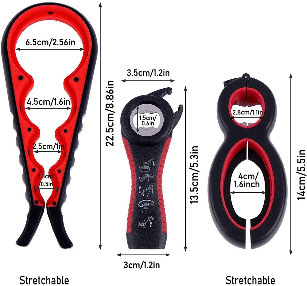 Jar Bottle Can Opener Multifunctional Kitchen Tools - Individual/Pack