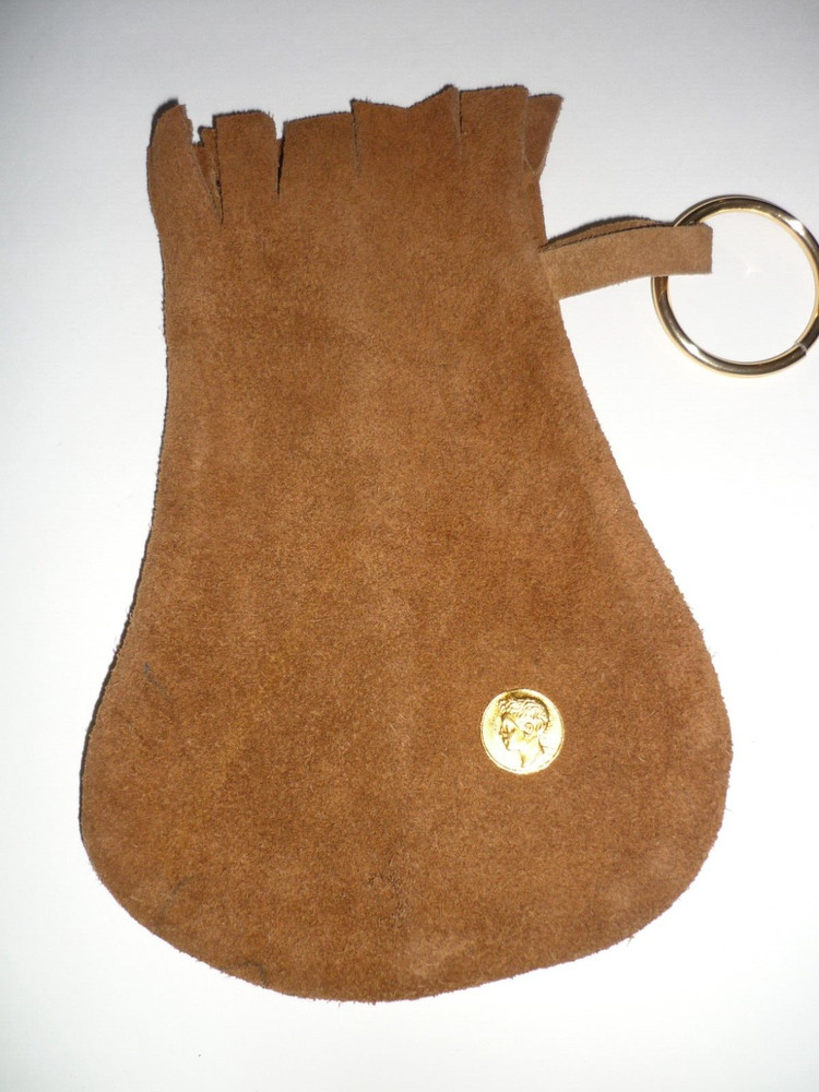 Vintage Hippie Suede Pouch
