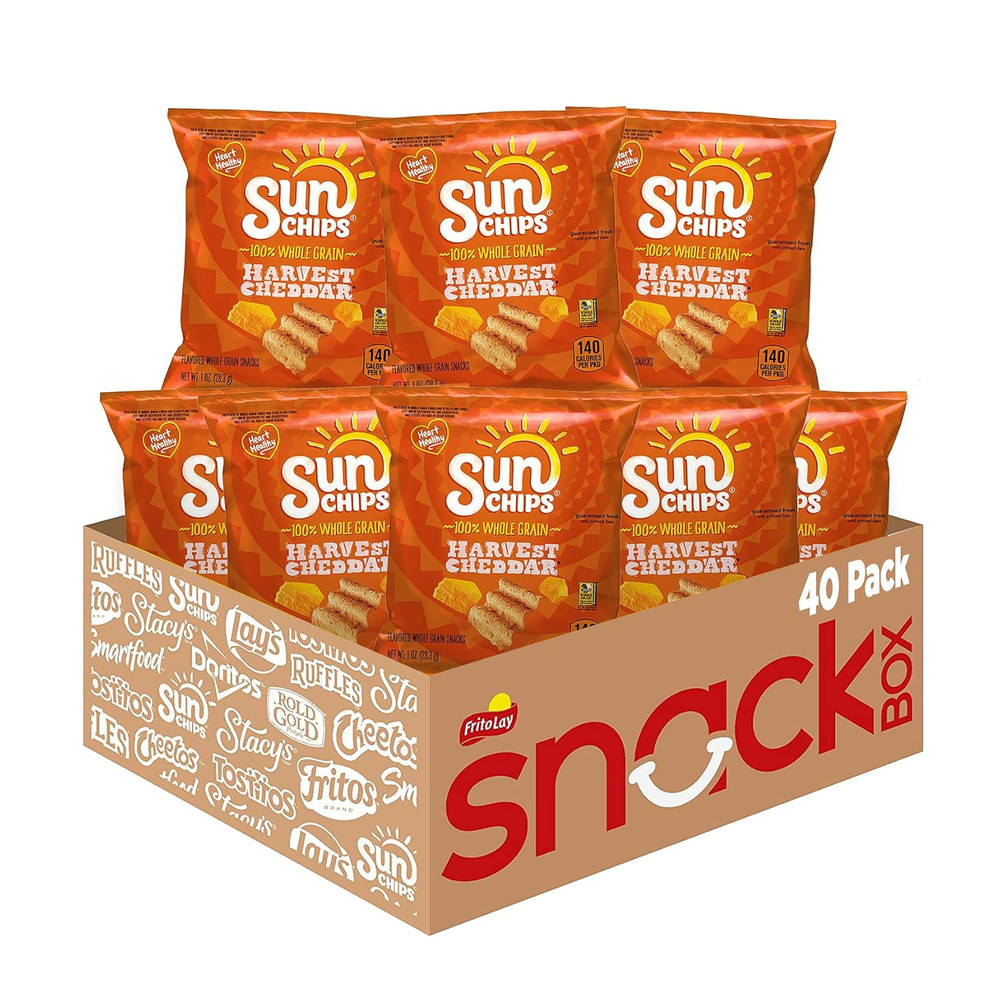 Sunchips Multigrain Chips, Harvest Cheddar, 40 Count