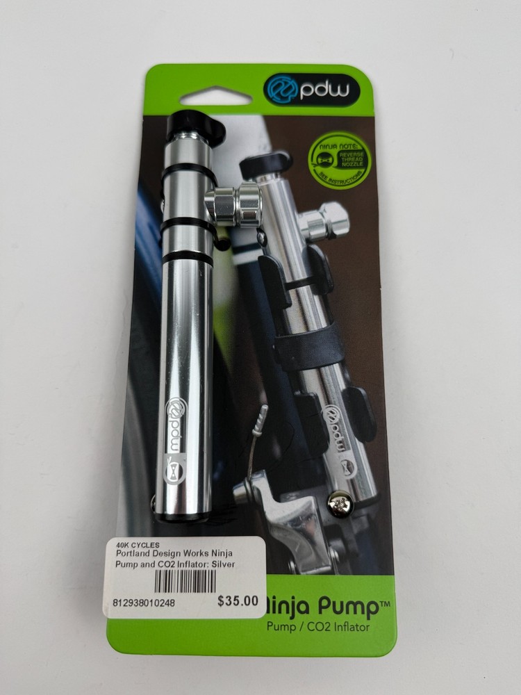 PDW Ninja Pump & Co2 Inflator Silver
