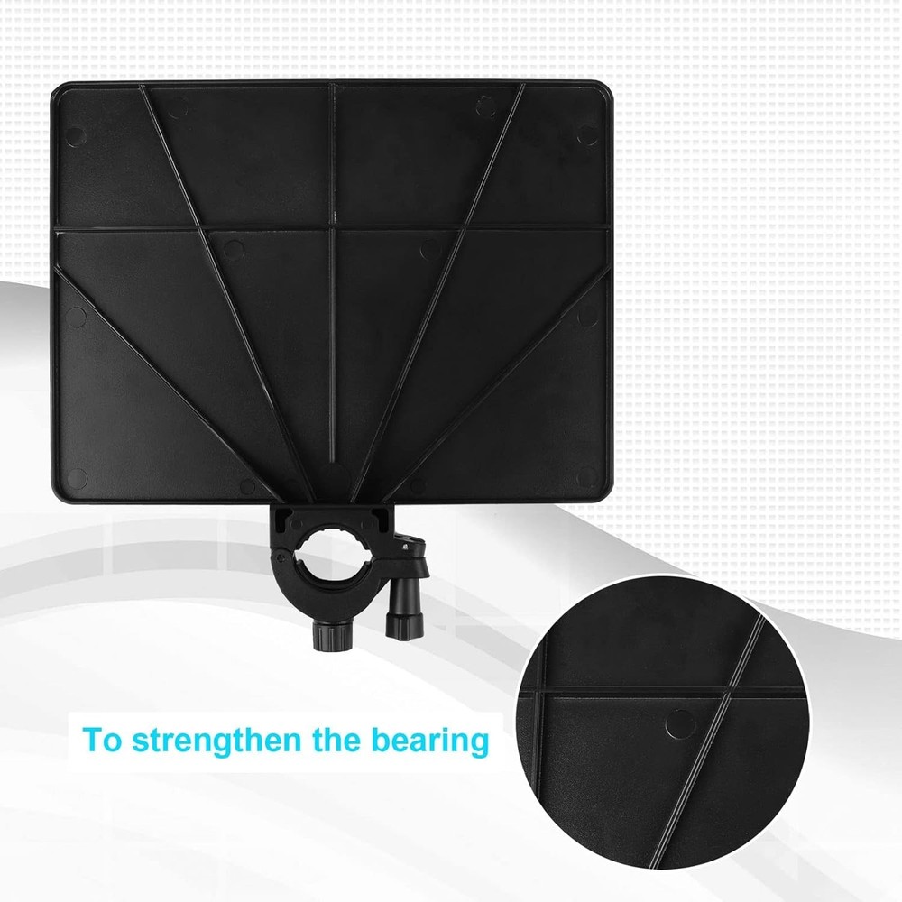 Compact Clamp-On Mic Stand Tray - 4 lb Capacity for Efficient Accessory Storage