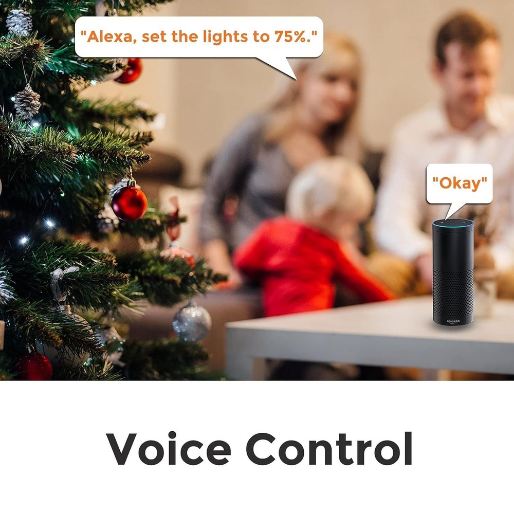 Customizable WiFi Dimmer Plug for Dimmable String Lights - No Hub Required