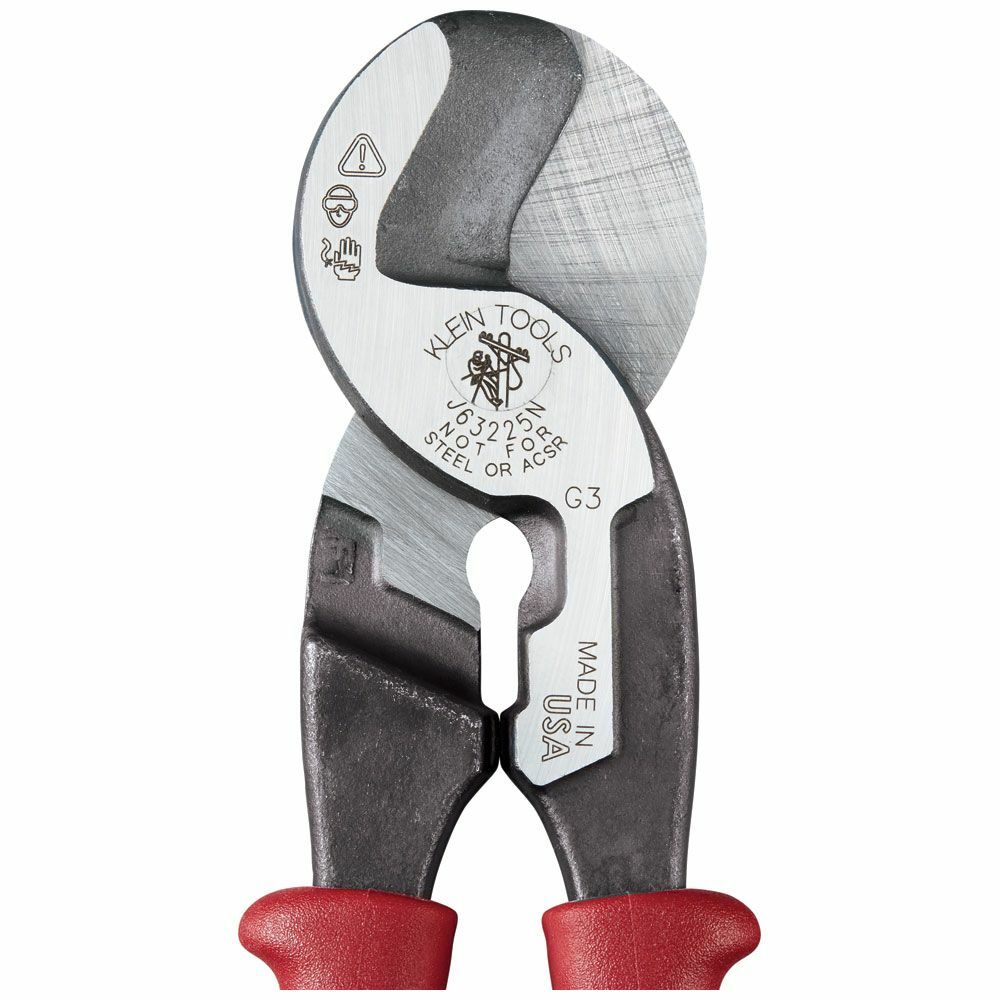 Klein Tools J63225N Journeyman High-Leverage Wire Cable Cutter and Stripper
