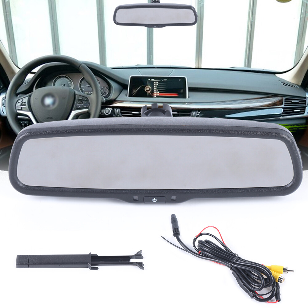Backup Camera Mirror Car Rear View Reverse Night Vision Parking System Set