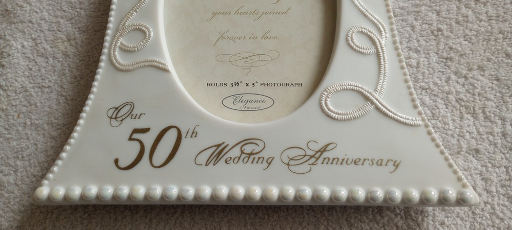 Vintage Elegance 50th Anniversary Frame New in Box