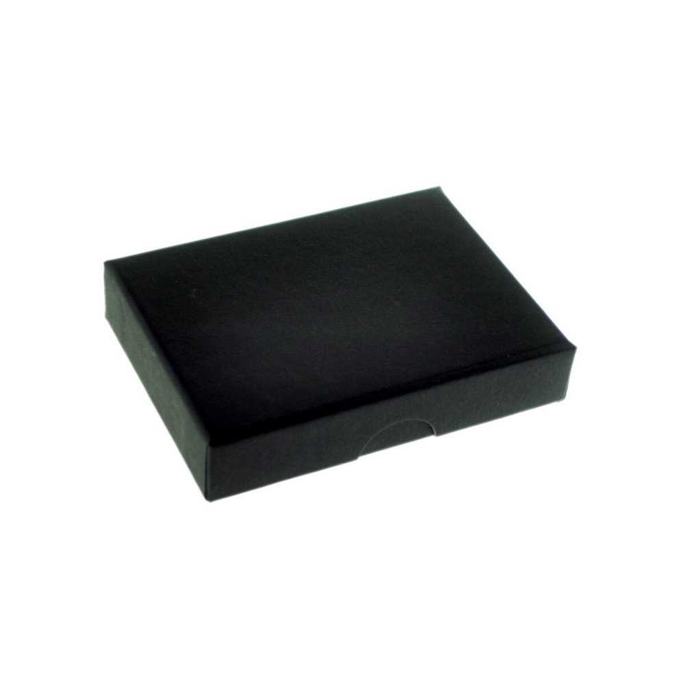 Black Geometric Design Round Cufflinks Presented in Gift Box