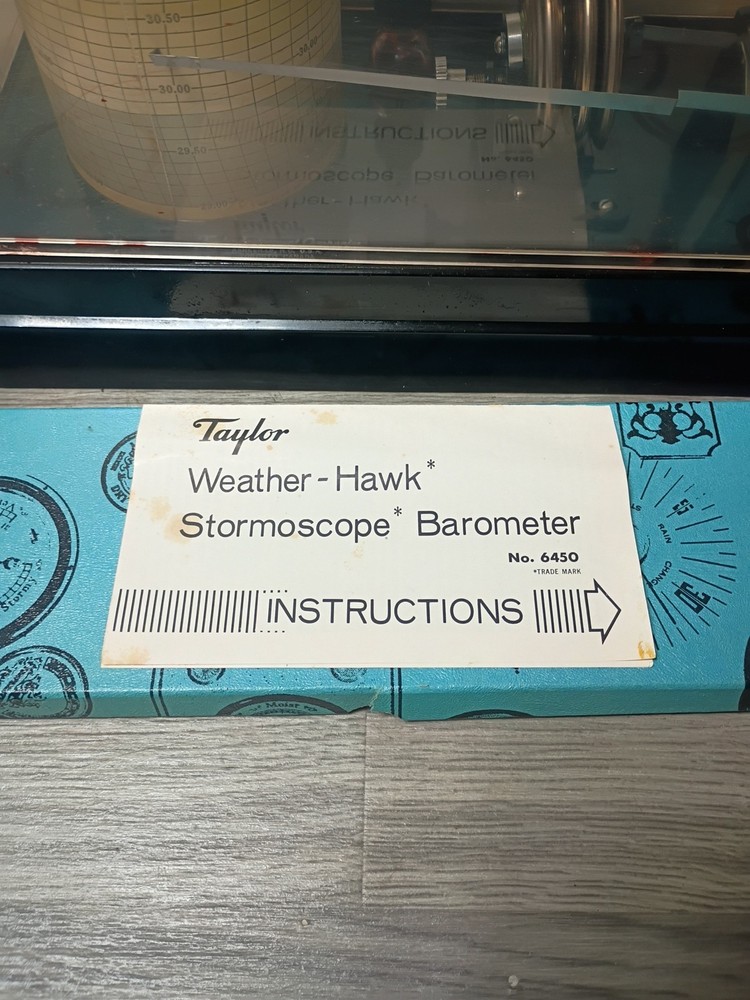 Taylor Weather Hawk Stormscope Barometer #2354