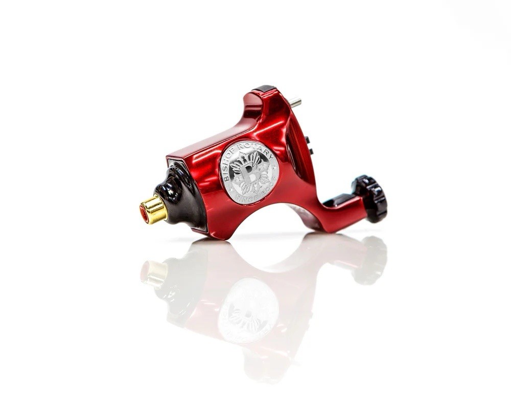 Bishop Micro Angelo Rotary Tattoo Machine Red Lightweight Aluminum (4.2 STROKE)