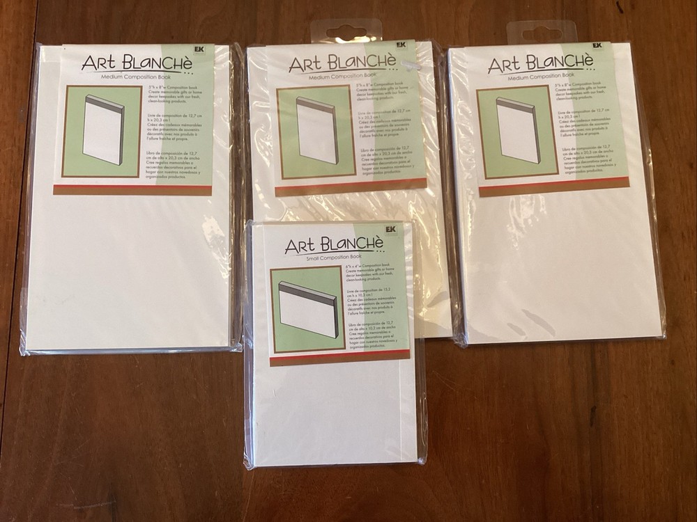 Art Blanche Sketch Composition Book Lot Hardback x4 Medium & Small