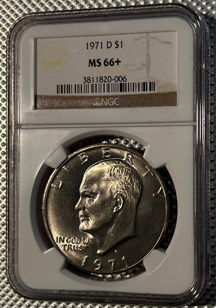 1971-D Eisenhower Dollar NGC MS66+