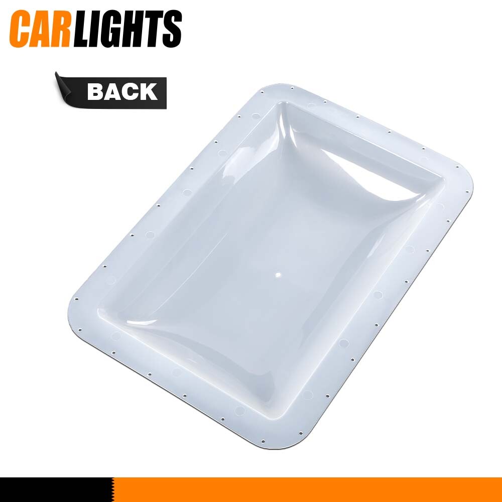 RV Skylight Cover Exterior 17.8"X 25.8"X 4.5" Camper Skylight White Plastic New