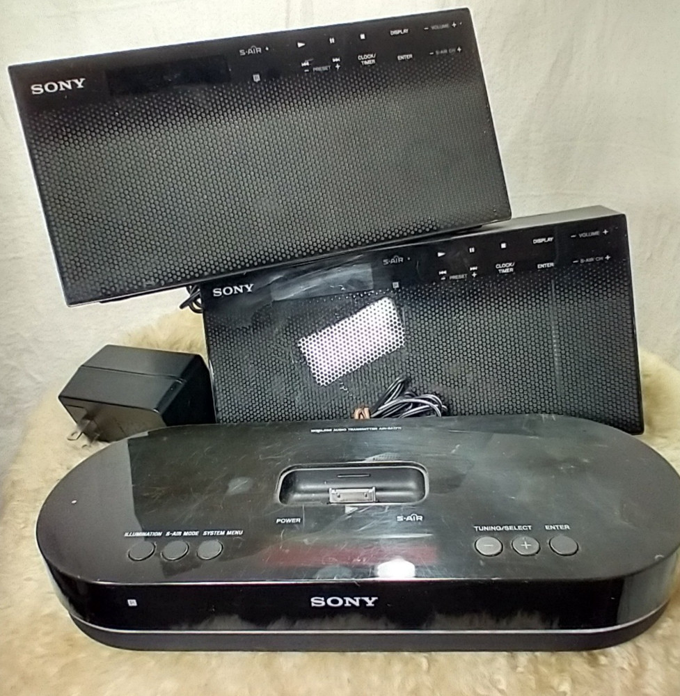 SONY DOCKING SPEAKER SYSTEM MODEL AIR-SA17Ti BLACK - GOOD CONDITION.