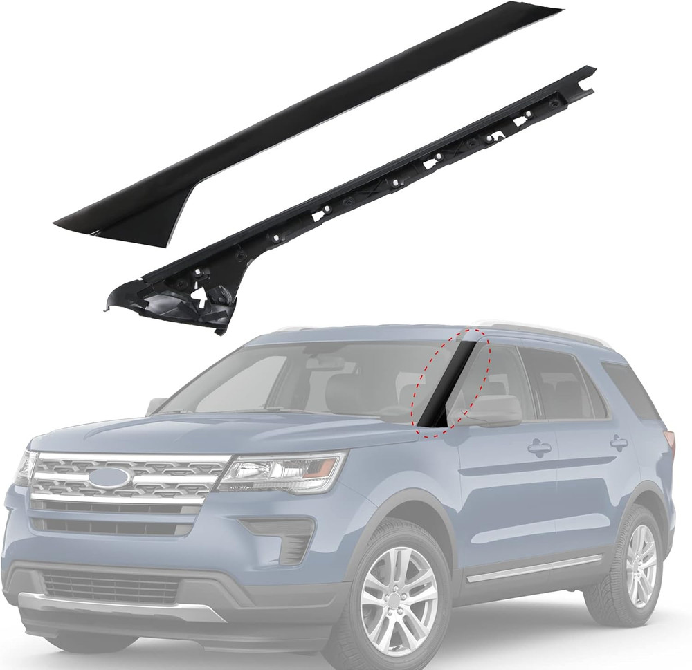 A-Pillar Front Molding Windshield Trim Left Outer & Inner Replacement for 2011-2