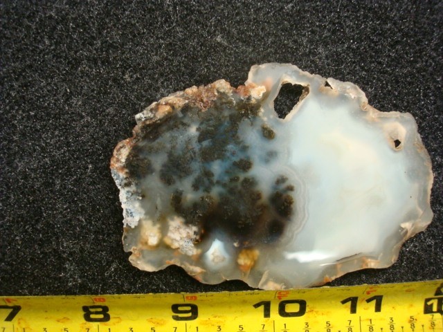 plume agate slab