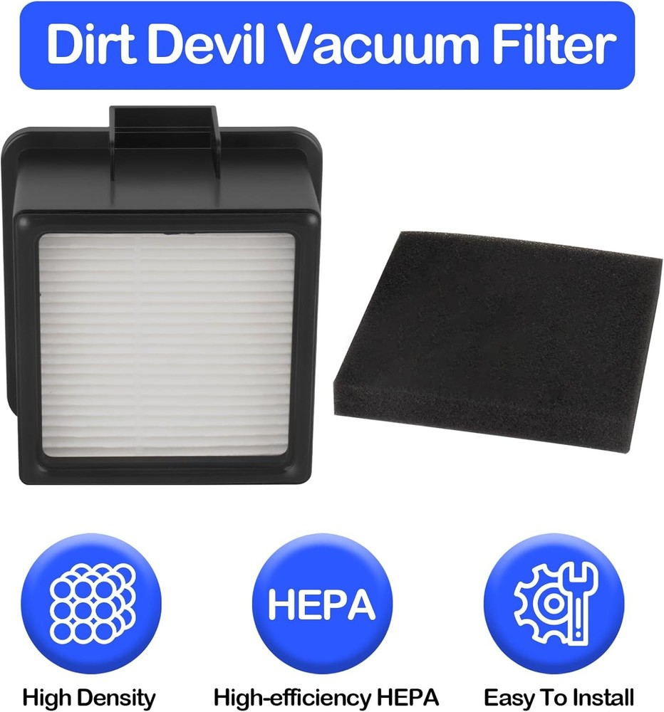 F43 Hepa Filter Foam Filter Replacement for Dirt Devil Easy Lite Cyclonic Quick