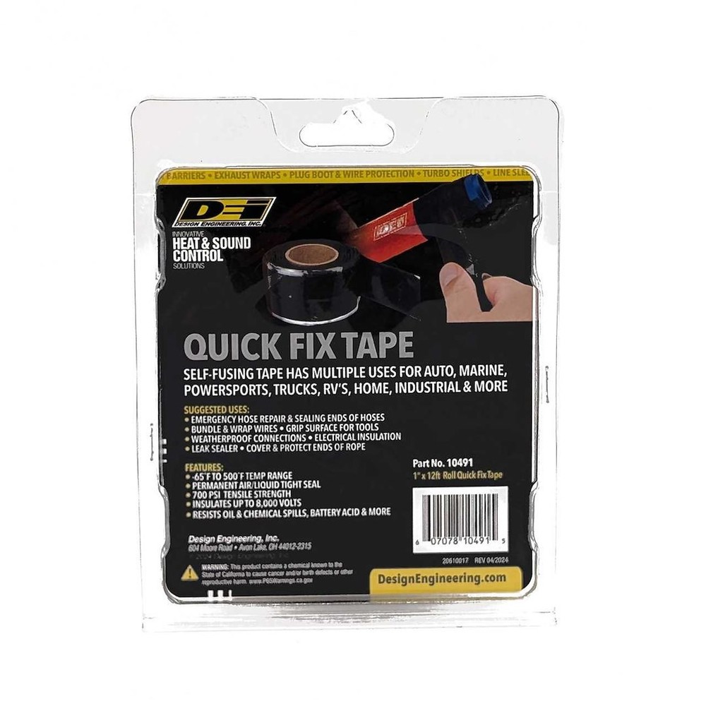Design Engineering (DEI) 10491 HOSE TAPE