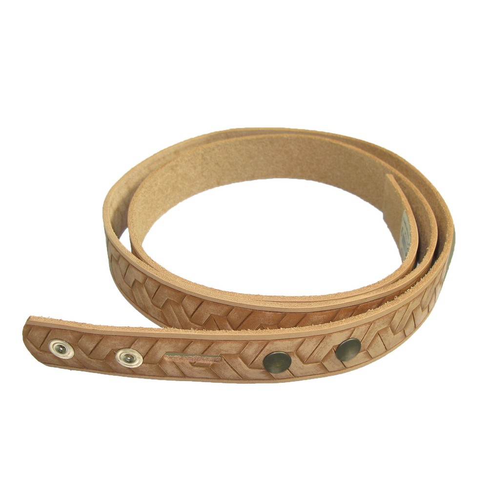 1-1/4" Embossed Geometric Weave Belt Blank